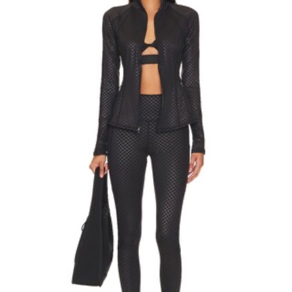 Beach Riot Reina running jacket and 7/8 leggings set